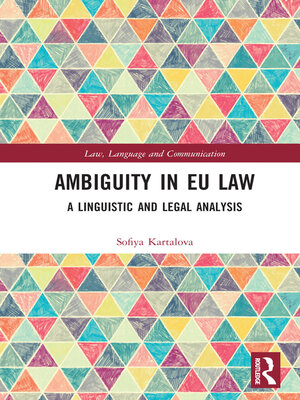 cover image of Ambiguity in EU Law